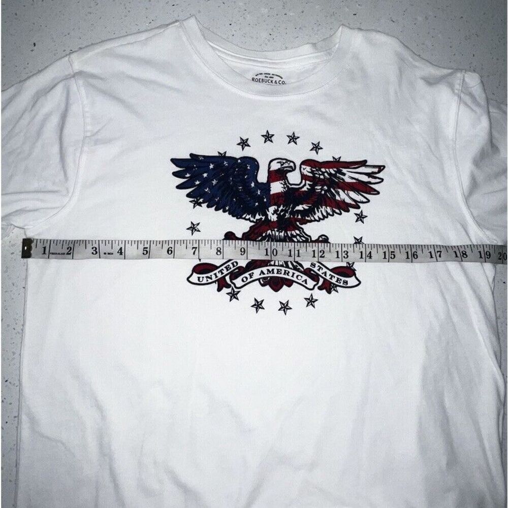 Vintage Roebuck & Co. Bald Eagle T Shirt, Junior X-Large,Sleeve Unisex - Picture 6 of 14